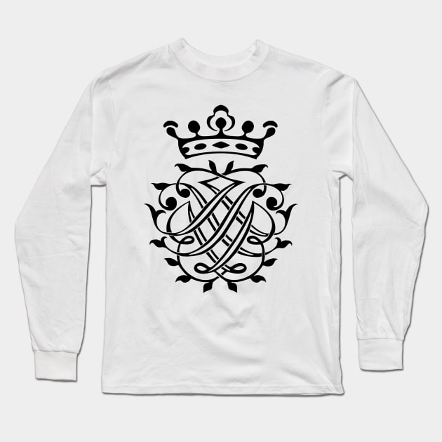 Johann Sebastian Bach seal / monogram / coat of arms / insignia / initials / crest Long Sleeve T-Shirt by Bach4you